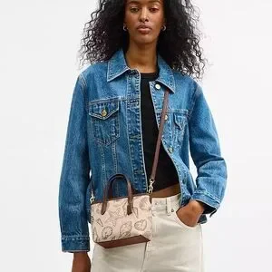 Coach Shell Print Coach | Bags | Coach City Mini Tote Bag In Signature Canvas With Shell ...